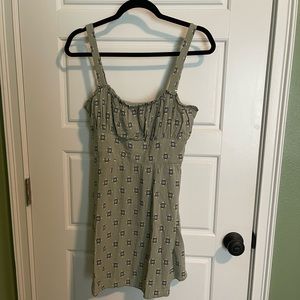 Green Flowy Mini Dress